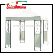 deluxe outdoor steel metal gazebo iron rome gazebo with sidewall